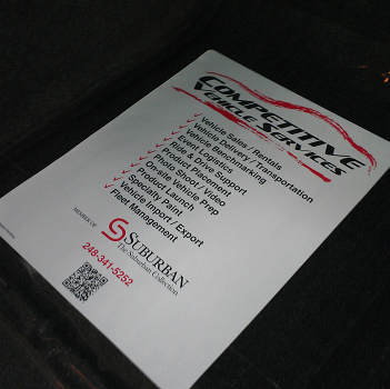 With your dealership features imprinted